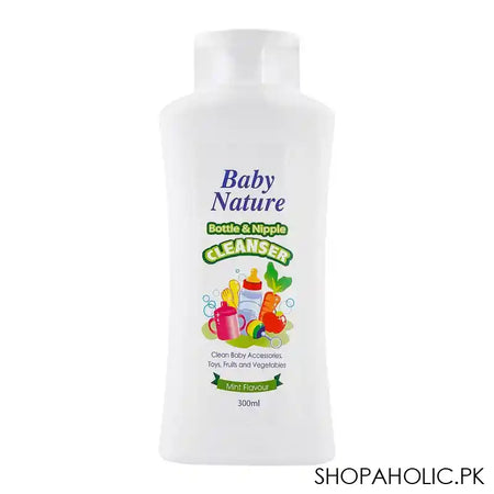 Baby Nature Mint Bottle & Nipple Cleanser, 300ml - Main Image