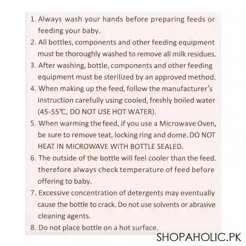 Baby World Contra Colic Wide Neck Feeding Bottle With Handle Red, BW2031 - Image 4