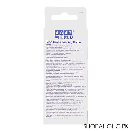 Baby World Food Grade Feeding Bottle, 60ml, Pink, BW4038 - Image 2