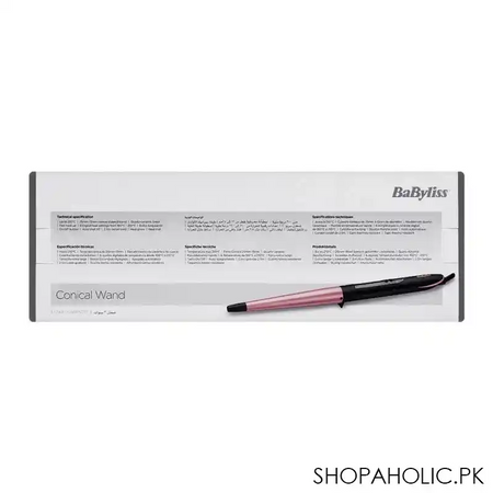 babyliss flawless conical wand curling iron, c454sde image4