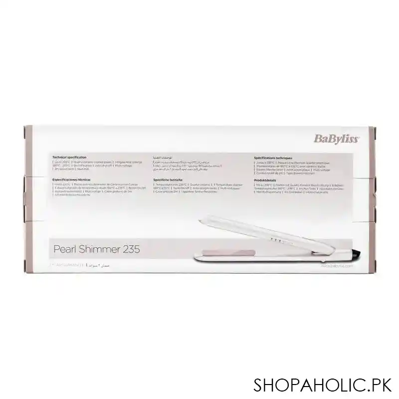 babyliss pearl shimmer 235 hair straightener, 2515psde image3