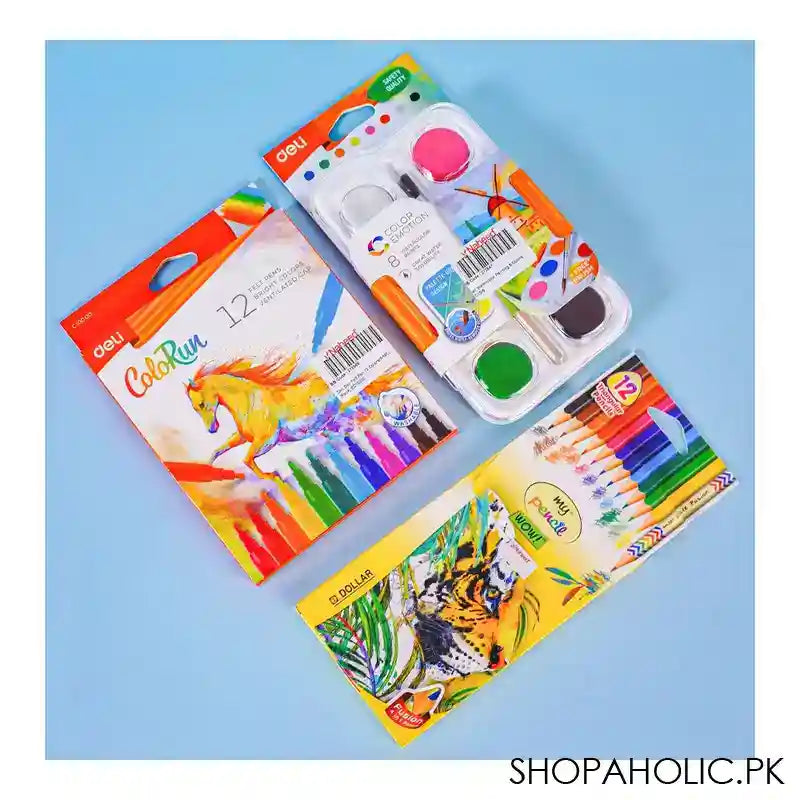 Back to School Supplies Essential Stationery Bundle for Class 1 to 4, 14 Items - Perfect for Primary Students - Image 2