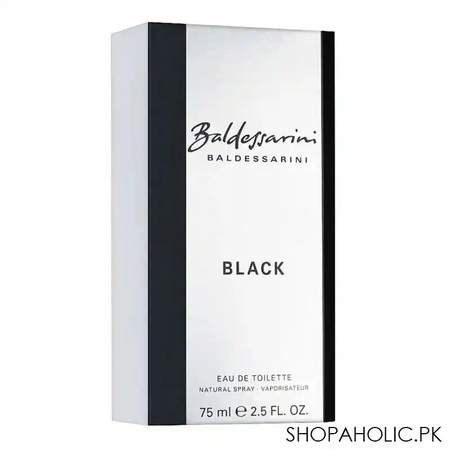 baldessarini black eau de toilette, for men, 75ml image2
