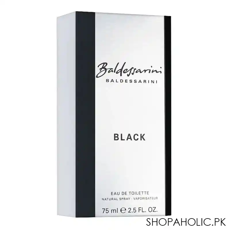 baldessarini black eau de toilette, for men, 75ml image2