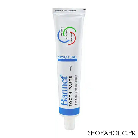 Bannet Tricolsan Toothpaste, Anti-Septic, Anti-Plaque, Anti-Cavity, 100g - Main Image
