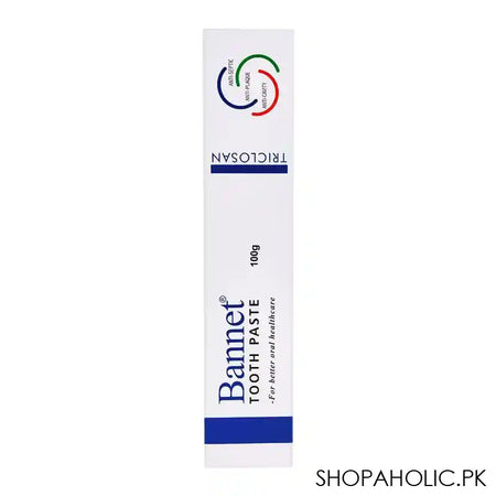 Bannet Tricolsan Toothpaste, Anti-Septic, Anti-Plaque, Anti-Cavity, 100g - Image 4