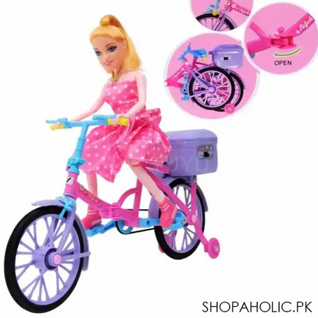 barbie doll mini electric bicycle image2