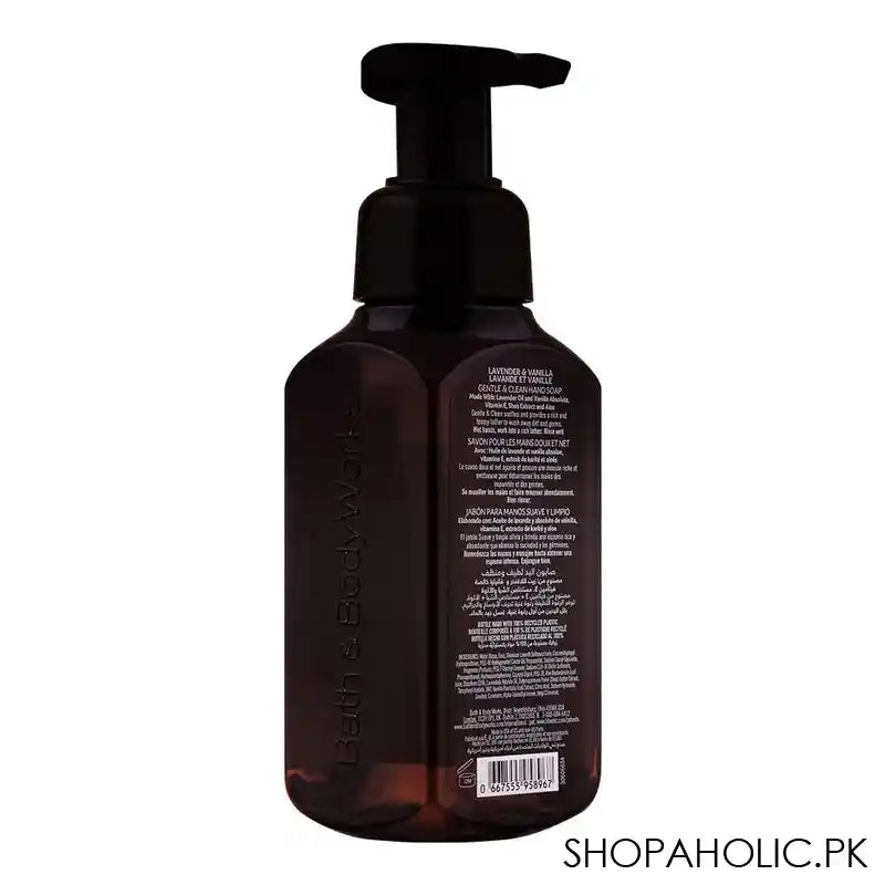 Bath & Body Works Aromatherapy Lavender + Vanilla Gentle & Clean Foaming Hand Soap, 259ml - Image 2