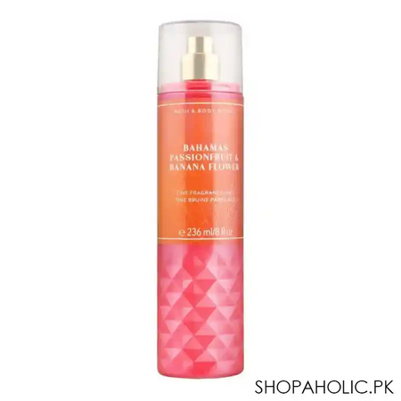 bath & body works bahamas passionfruit & banana flower fine fragrance mist, 236ml main image