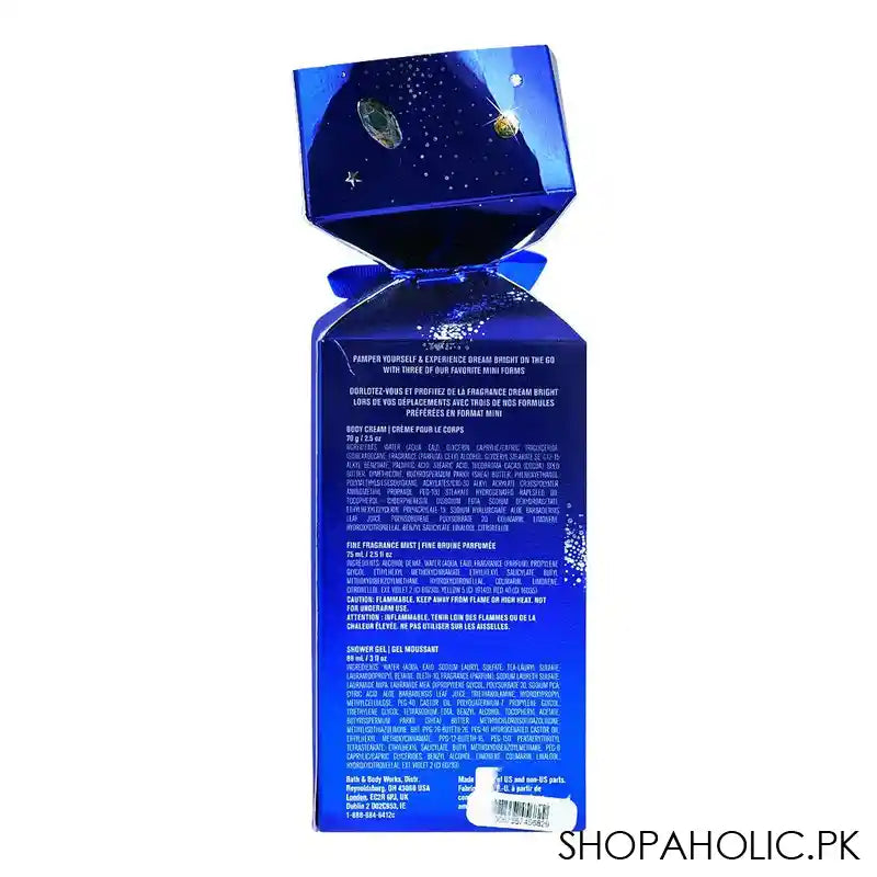 Bath & Body Works Dream Bright Set, 88ml Shower Gel + 70g Body Cream + 75ml Fine Fragrance Mist - Image 3