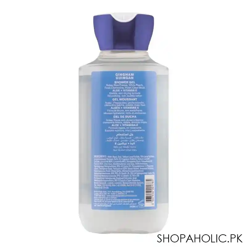 bath & body works gingham aloe + vitamin e shower gel, 295ml image2