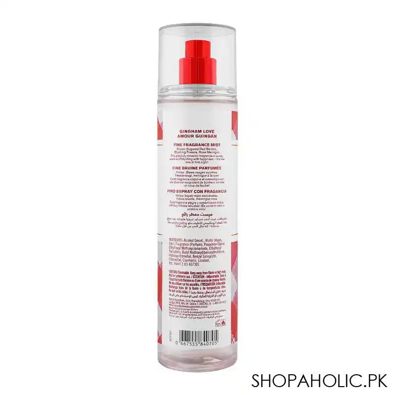 Bath & Body Works Gingham Love Fine Fragrance Mist, 236ml - Image 2