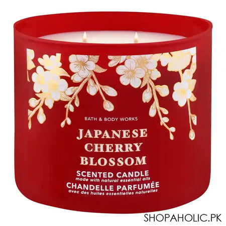 Bath & Body Works Japanese Cherry Blossom Scented Candle, 411g - Image 2