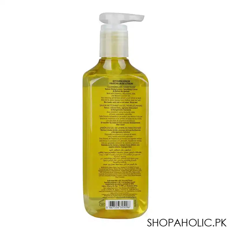 Bath & Body Works Kitchen Lemon Cleansing Gel Hand Soap With Natural Essential Oils, 236ml - Image 2