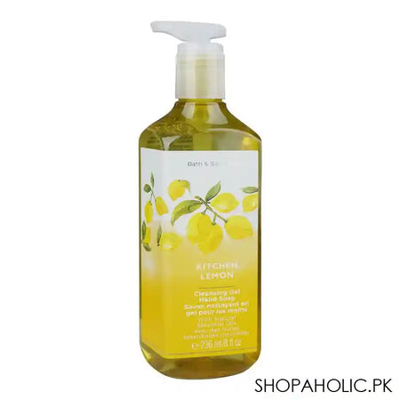 Bath & Body Works Kitchen Lemon Cleansing Gel Hand Soap With Natural Essential Oils, 236ml - Main Image
