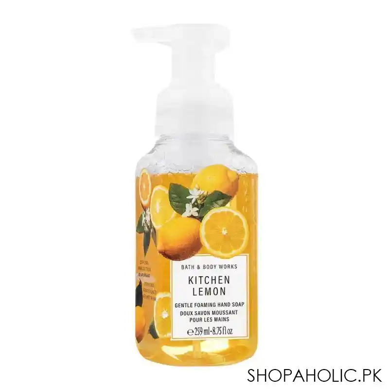 bath & body works kitchen lemon gentle foaming hand soap, 259ml main image