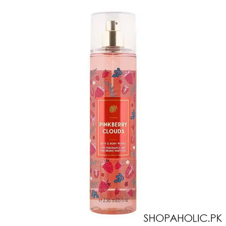 bath & body works pink berry clouds fragrance mist, 236ml main image
