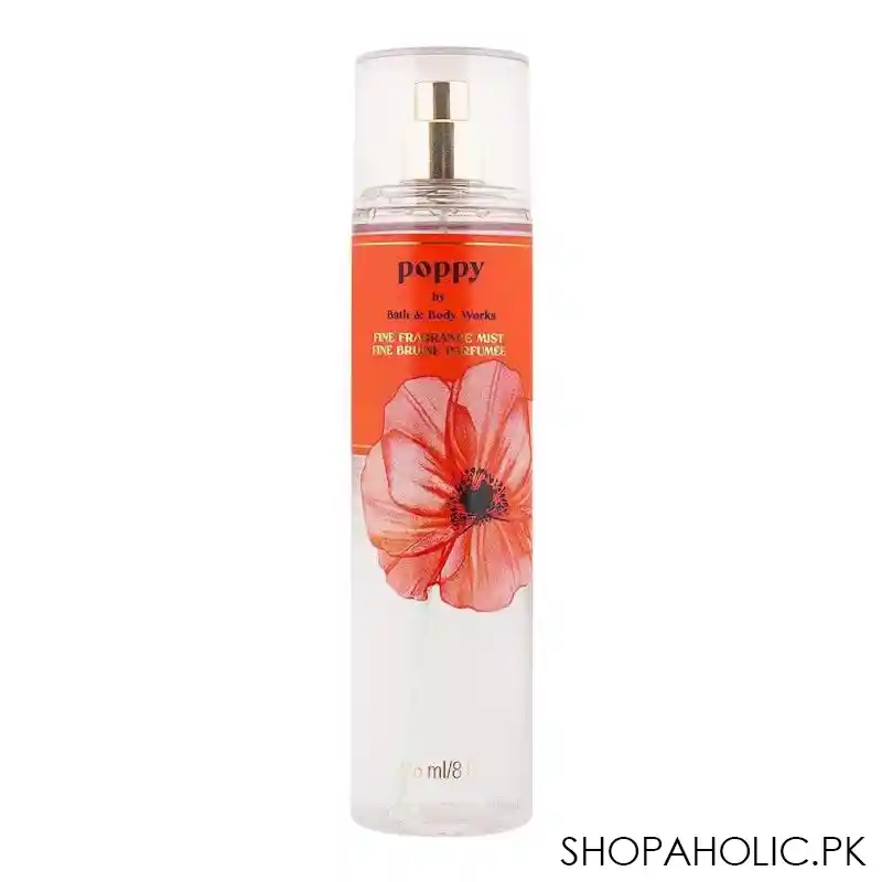 bath & body works poppy fragrance mist, 236ml main image