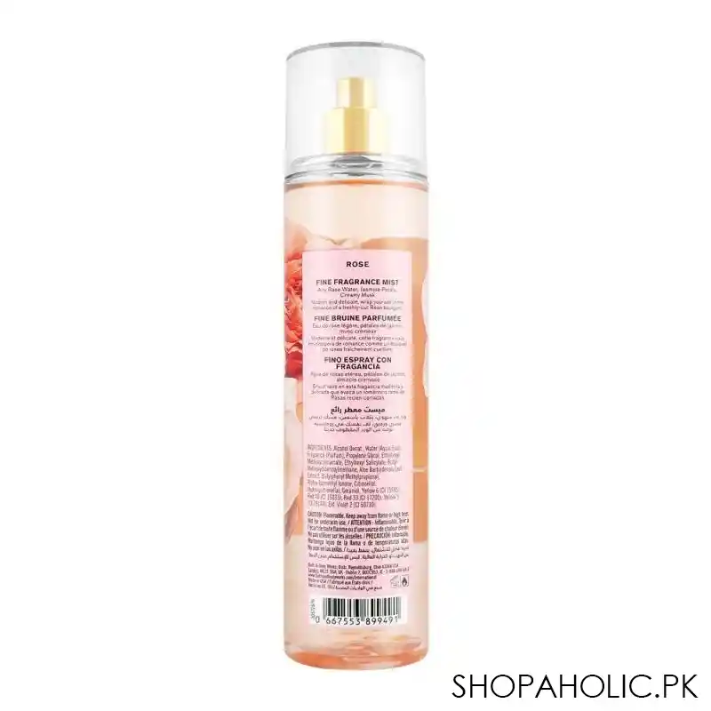 bath & body works rose fine fragrance mist, 236ml image2