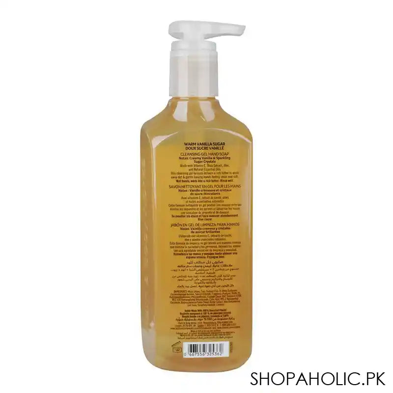 Bath & Body Works Warm Vanilla Sugar Cleansing Gel Hand Soap With Natural Essential Oils, 236ml - Image 2