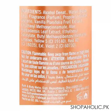 bath & body works warm vanilla sugar fragrance mist, 236ml image3