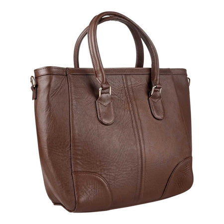 Basix Ladies Hand Bag, Brown - Image 3
