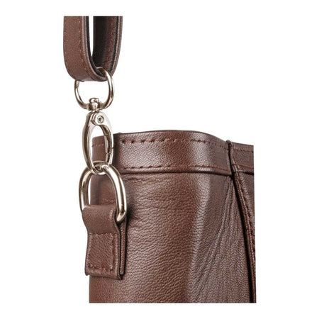 Basix Ladies Hand Bag, Brown - Image 6