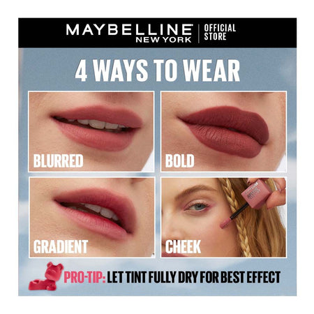 Maybelline New York Superstay Teddy Tint Creamy Lip Tint, 90 Ribbon Tied, 5ml - Image 5