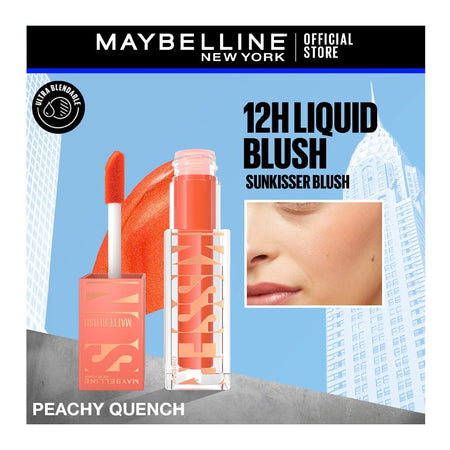Maybelline Sunkisser Matte Blush, 34 Peachy Quench, 4.7ml - Image 2