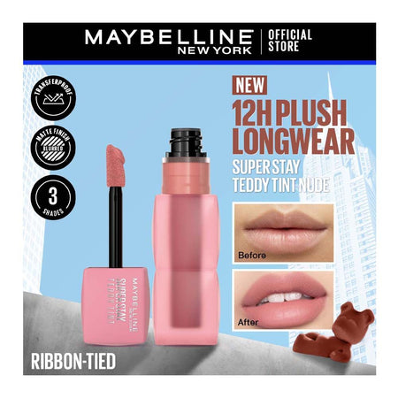 Maybelline New York Superstay Teddy Tint Creamy Lip Tint, 90 Ribbon Tied, 5ml - Main Image