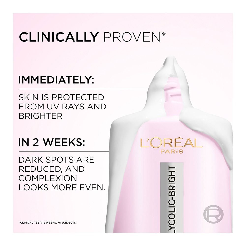 L'Oreal Paris Glycolic-Bright Anti-Dark Spot Daily UV Fluid, 50ml - Image 8