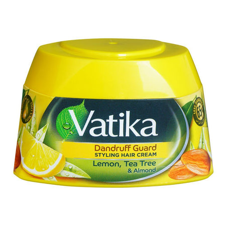 Dabur Vatika Lemon, Tea Tree & Almond Dandruff Guard Styling Hair Cream, 140ml - Main Image