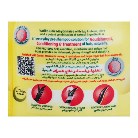 Dabur Vatika Repair & Restore Hair Mayonnaise, For Damaged & Chemically Treated Hair, 500ml - Image 3