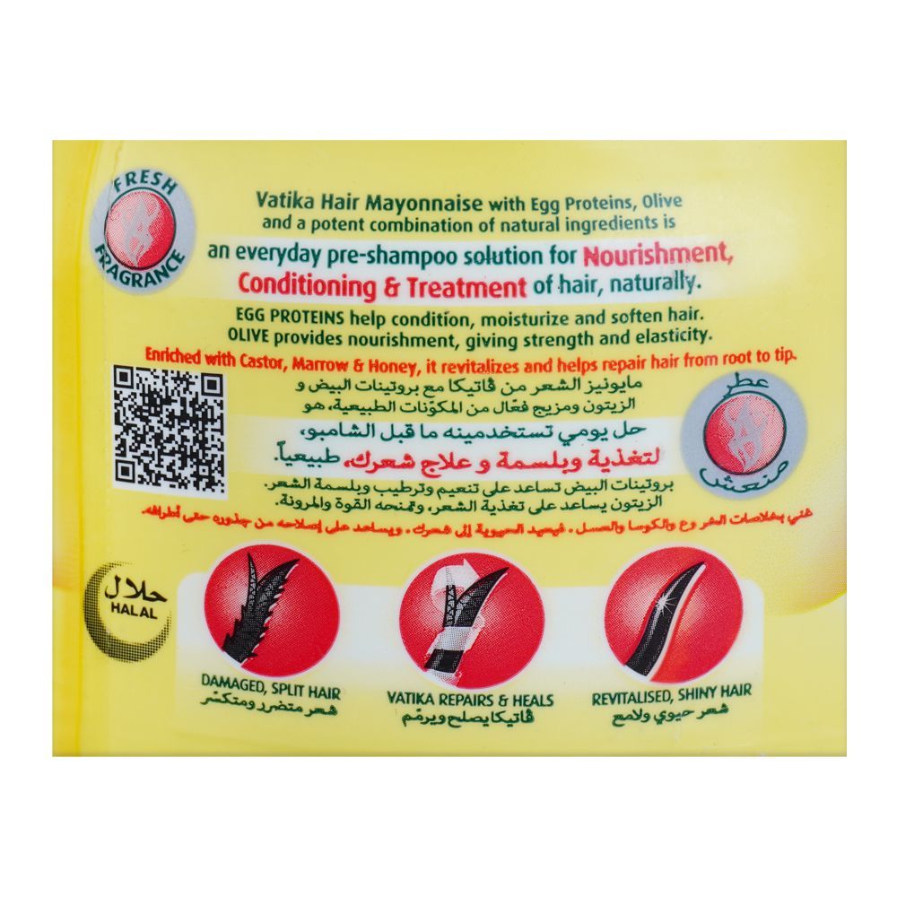 Dabur Vatika Repair & Restore Hair Mayonnaise, For Damaged & Chemically Treated Hair, 500ml - Image 3