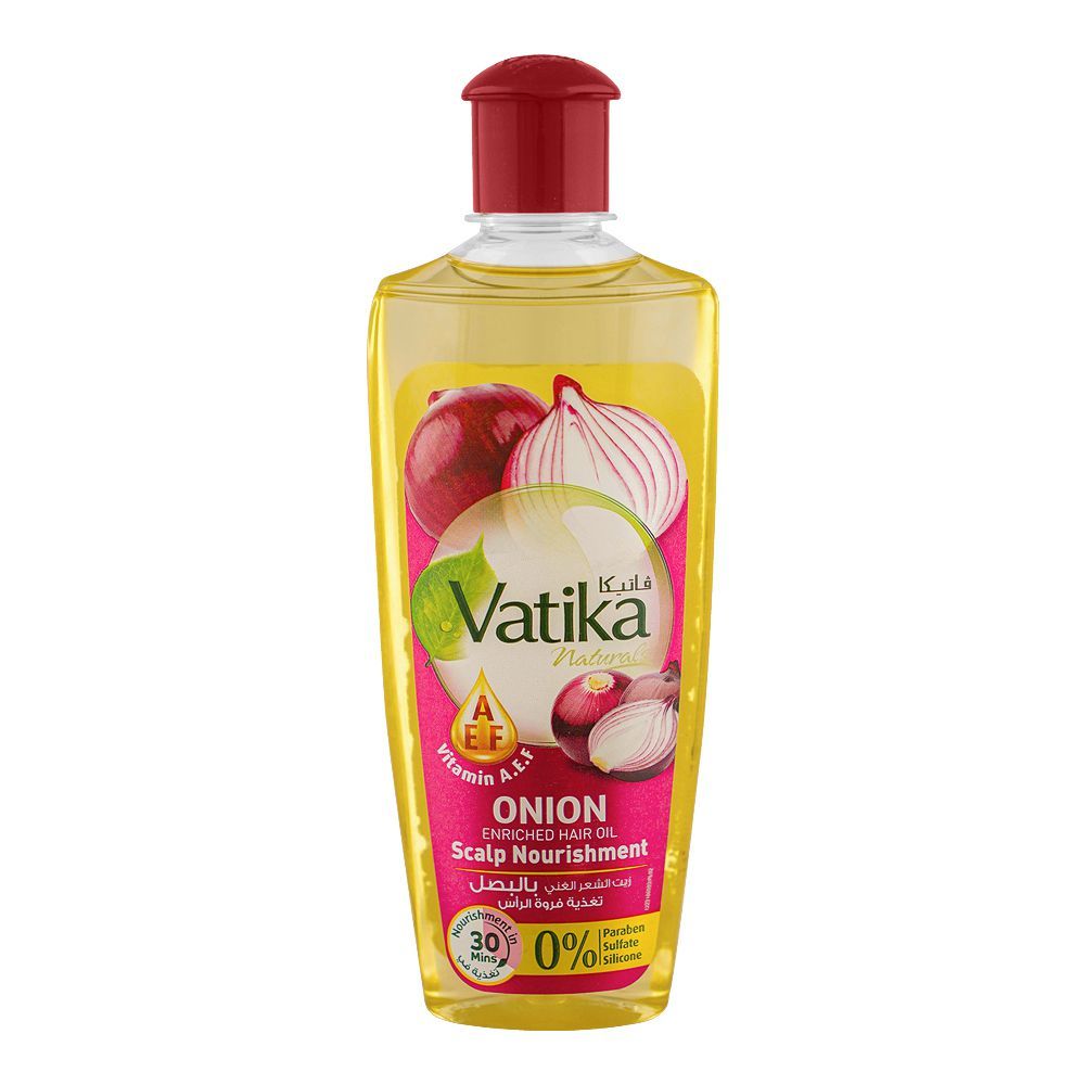 Dabur Vatika Naturals Scalp Nourishment Onion Enriched Hair Oil, 200ml - Image 2