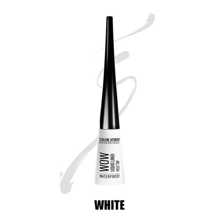 Color Studio Wow Liquid Eyeliner Felt Tip, Waterproof, White, 4.5ml - Main Image