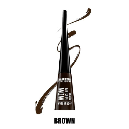 Color Studio Wow Liquid Eyeliner Felt Tip, Waterproof, Brown, 4.5ml - Main Image