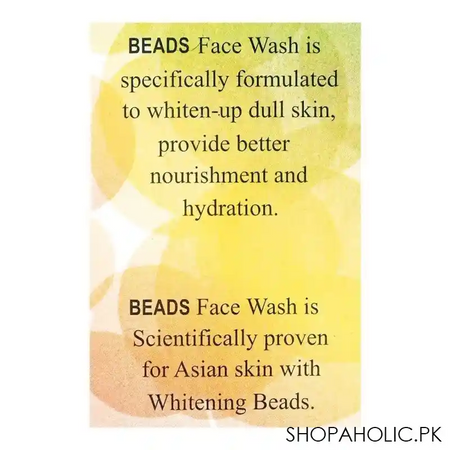 beads whitening face wash, for asian skin, 120ml image4