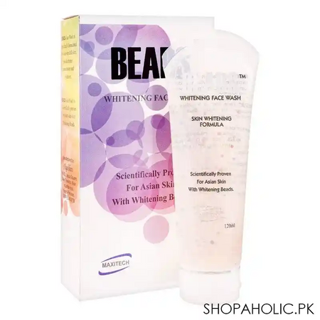 beads whitening face wash, for asian skin, 120ml main image