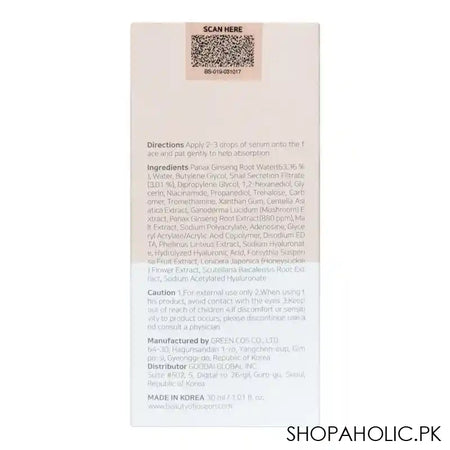 Beauty Of Joseon Ginseng + Snail Mucin Revive Skin Serum, 30ml - Image 2