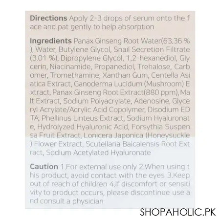 Beauty Of Joseon Ginseng + Snail Mucin Revive Skin Serum, 30ml - Image 3