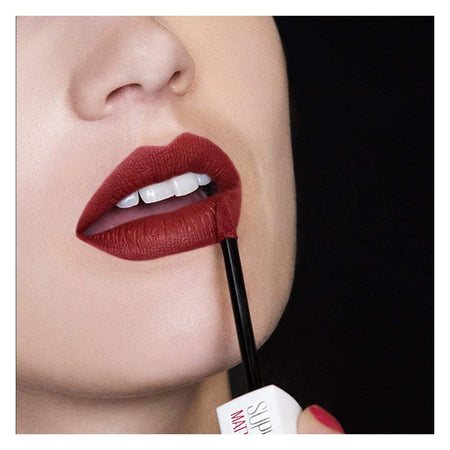 Maybelline New York SuperStay Matte Ink Liquid Lipstick 16HR Long-Lasting, High Pigment, Waterproof - 50 Voyager - Image 3