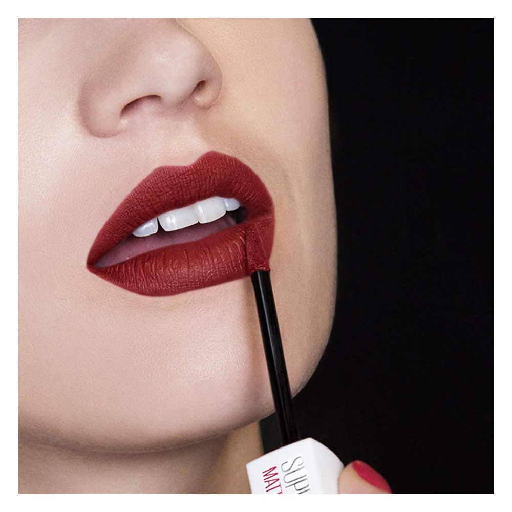 Maybelline New York SuperStay Matte Ink Liquid Lipstick 16HR Long-Lasting, High Pigment, Waterproof - 50 Voyager - Image 3