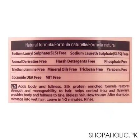 beaver luxliss cherry blossom & rose volumizing hair care conditioner, 500ml image3