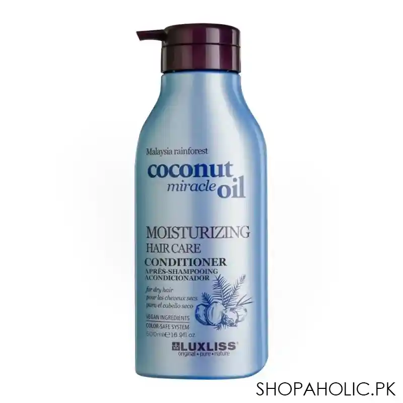 beaver luxliss coconut miracle oil moisturizing hair care conditioner, 500ml main image
