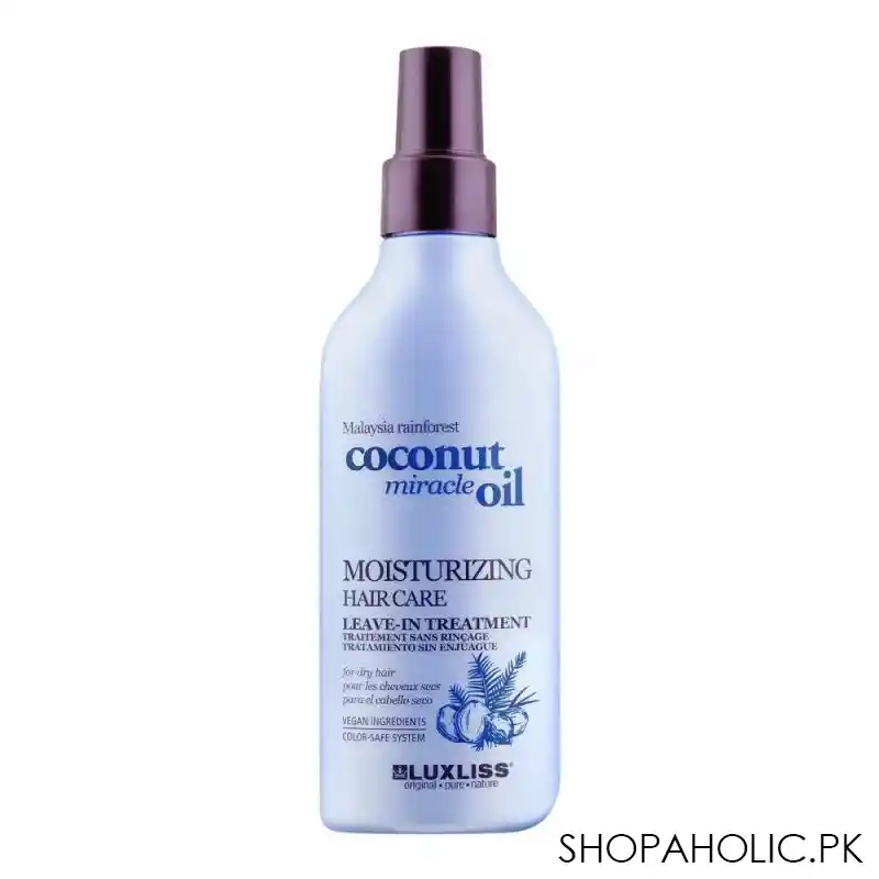beaver luxliss coconut miracle oil moisturizing hair care leave in treatment, for dry hair, 150ml main image