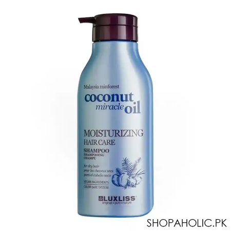beaver luxliss coconut miracle oil moisturizing hair care shampoo, 500ml main image