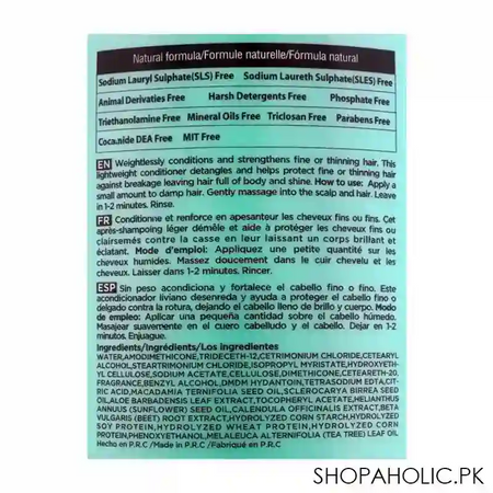 beaver luxliss macadamia & tea tree thickening scalp & hair conditioner, 500ml image3