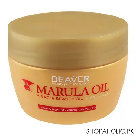beaver marula oil miracle beauty oil hair mask, 250ml main image