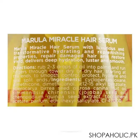 beaver marula oil miracle beauty oil silky hair oil, for all hair types, 100ml image3